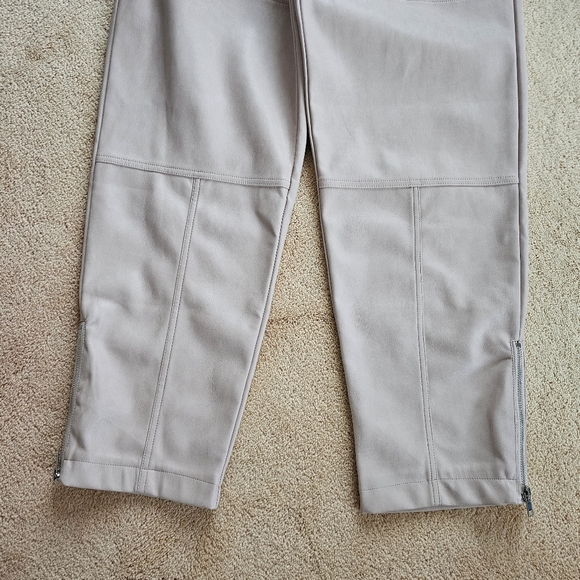 ANTHROPOLOGIE AVEC LES FILLES Vegan Faux Leather Soft Utility Pants - Picture 5 of 10